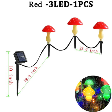 Solar Outdoor Garden Pathway Mushroom Light Sets