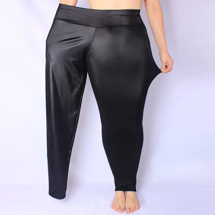 Women Plus Leather Slim Clubwear leggings