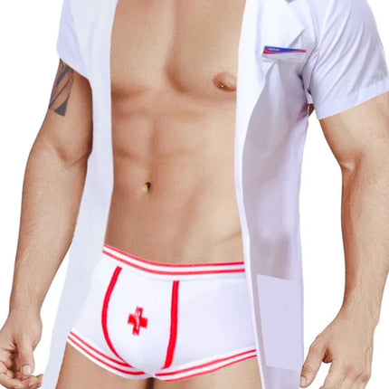 Men Roleplay Dancing Doctor Costume Set