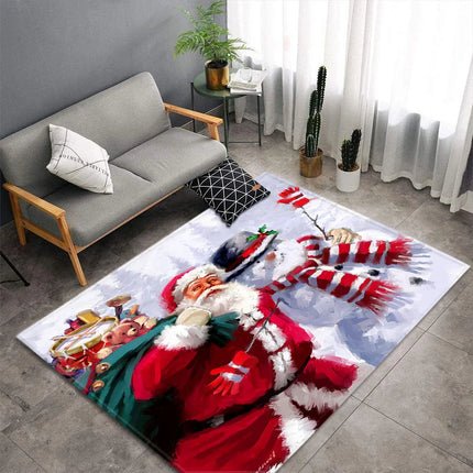 Funny Vintage Christmas Living Area Rugs