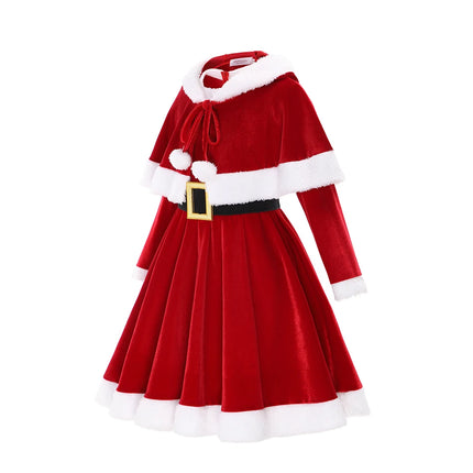 Baby Girl Xmas Party 2pc Velvet Dress Sets