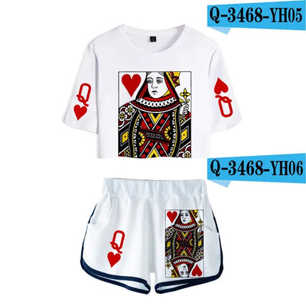 Women Playing Cards Poker Queen King Tracksuit