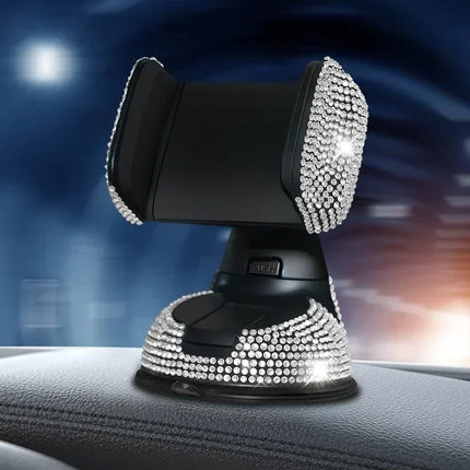 Multi Color Rhinestone Auto Interior Rotatable Phone Holder