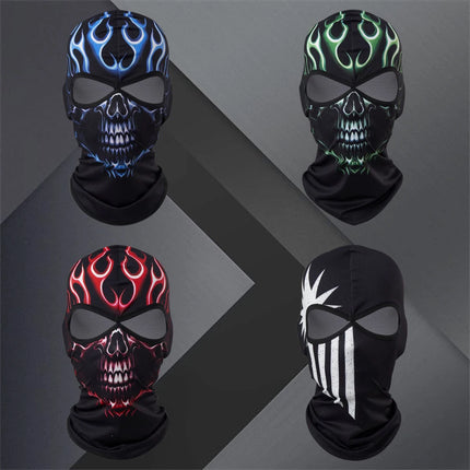 Black Balaclava Ghost Skull Face Mask