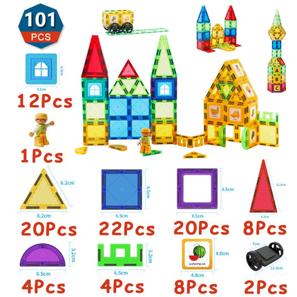 Magnetic Construction Building Puzzle Crafts Set