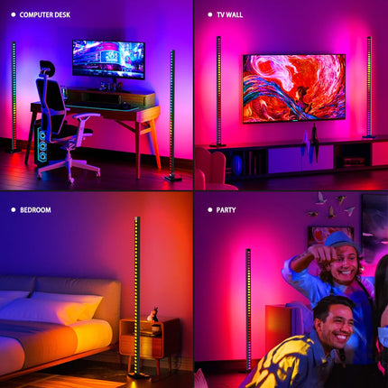 LED Floor RGB Rhythm Music Atmosphere Lamp