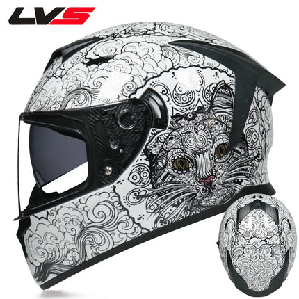 Motorcycle Double Visor 3D Dragon Helmet