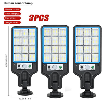 Solar Outdoor 1-4pc 3Mode Motion Sensor Wall Lamp