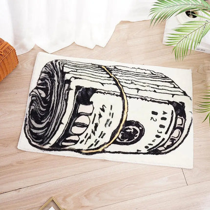 Money Shaped Irregular Unique Floor Mat