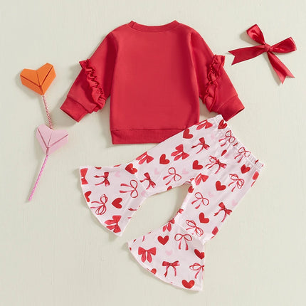 Baby Girl Valentine Heart Outfit Set - Mad Fly Essentials