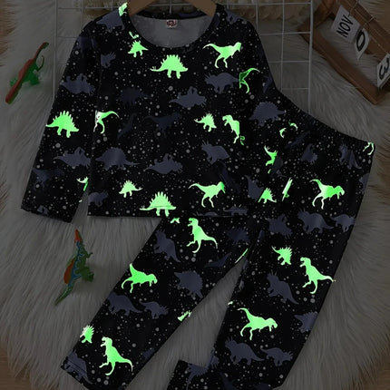 Baby Boy Luminous Dinosaur Animal Pajama Sets