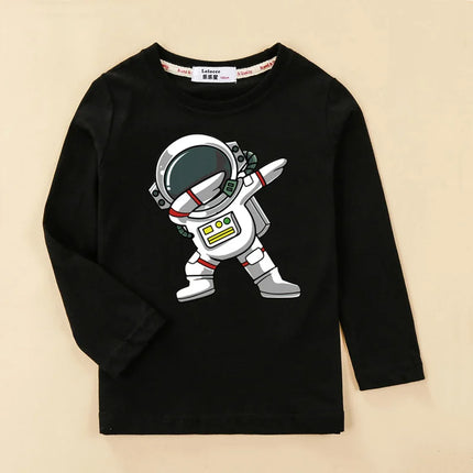 Boys Spaceman Astronaut Cotton Summer Tees