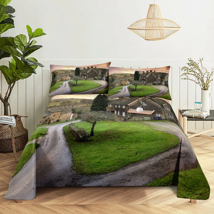 Home Scenic Forest 3D Microfiber Queen King Bedroom Set