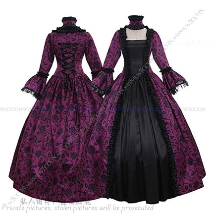 Women Vintage Victorian Court Dress - Mad Fly Essentials