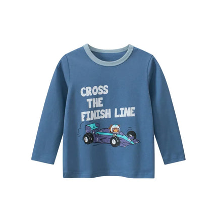 Baby Boys Racecar Long Sleeve Shirts