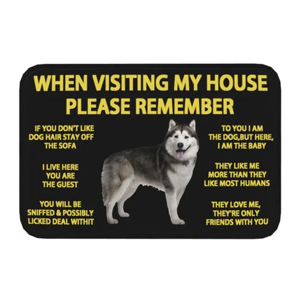 Border Collie Dog Front Floor Entrance Mat