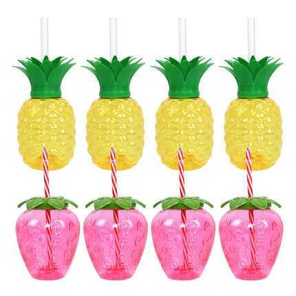 Pineapple Strawberry Fruit 8pc Party Cups