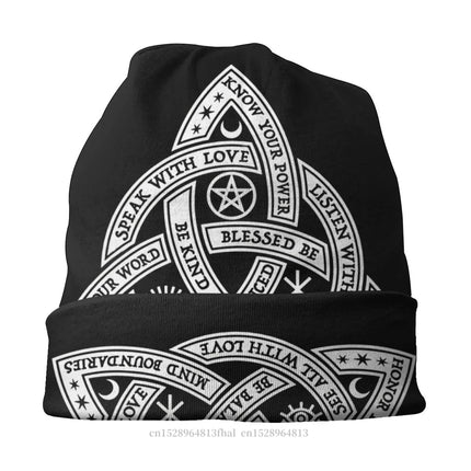 Men Celtic Knot Gothic Skullies Beanie Hats