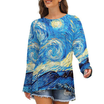 Women Van Gogh 3D Long Tees