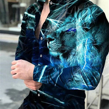 Men 3D Luxury Long Hawaiian Shirts