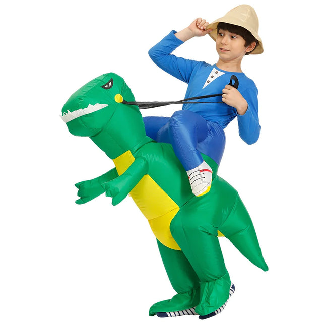 Inflatable T-Rex Dinosaur Kid Adult Funny Party Costume