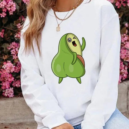 Women Graphic Avocado Sessions Casual Pullovers