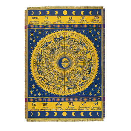 Sun god Woven Bohemian Sofa Blanket