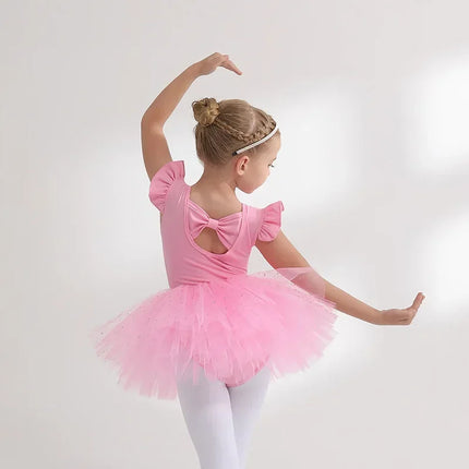 Girl Ballet Gymnastics Leotard Tutu Dress