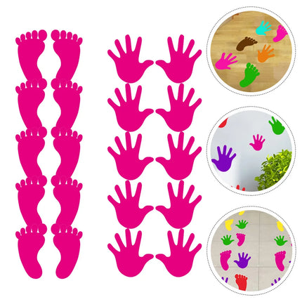 10 Pairs Handprint 3D Wall Stickers - Mad Fly Essentials