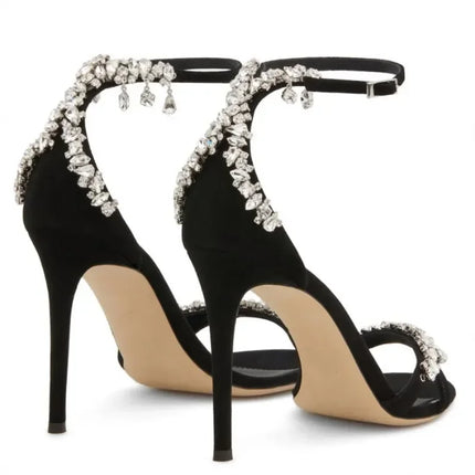 Women Crystal Sequin Party High Heels