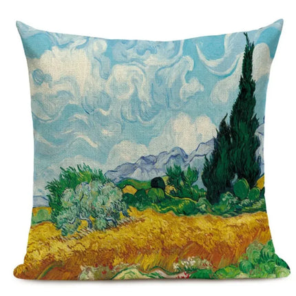 Van Gogh Square Pillow Cover Decor - Mad Fly Essentials