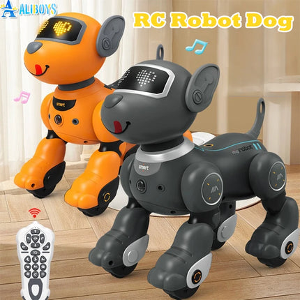 Smart Voice Dialogue Walking Robot Stunt Dog Toy