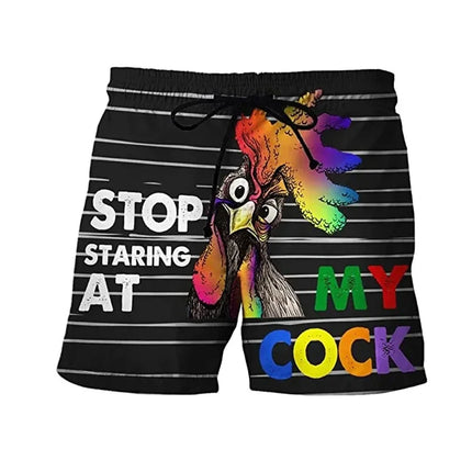 Men Funny Banana Crab Animal 3D Boardshorts