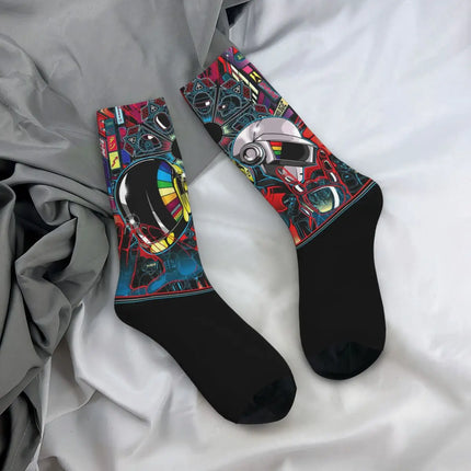 Men Vintage Steampunk Black 3D Socks