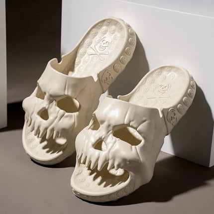 Men Retro 3D Skull Sandals