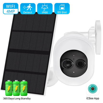 Solar 7800mAh Surveillance AI Detection Camera