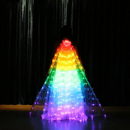 LED Luminescent Belly Dancing Cloak