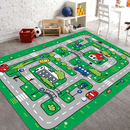 Kids Cartoon Frog Game Floor Mat