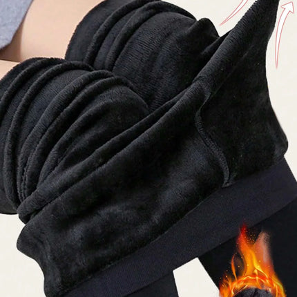 Women Winter Thermal Pantyhose Fleece Pants