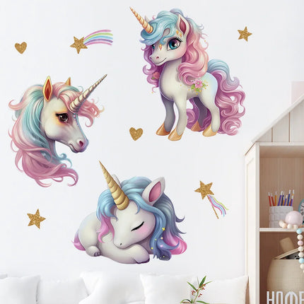 Girls Room 3D Unicorn Wall Stickers