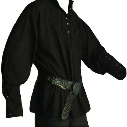 Men Nordic Medieval Pirate Tunic Costume Shirt