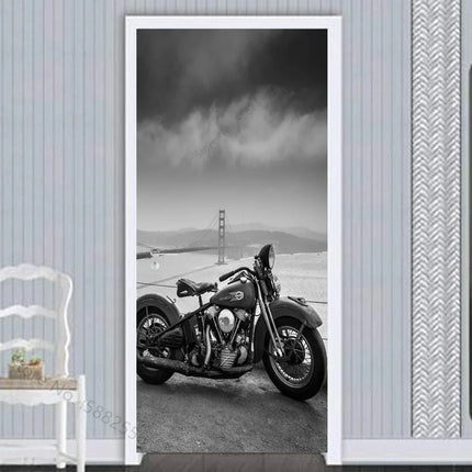 Black White Cityscape Funny 3D Wall Stickers