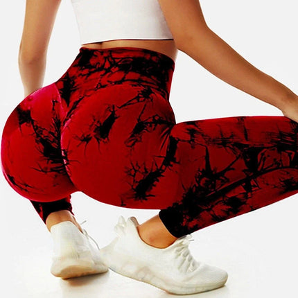 Women Tie-Dye Yoga Fitness Leggings