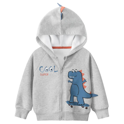 Baby Boys 3D Dinosaur Casual Hoodies