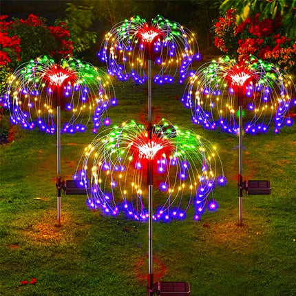 Solar LED Firework Heart Fairy Landscape Lights