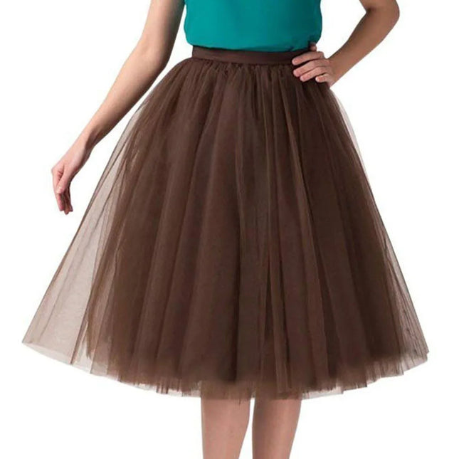 Women Vintage Party Costume Tulle Skirt