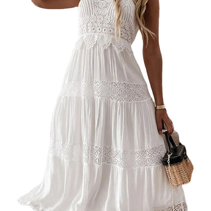 Women Retro Summer Trendy Boho White Dress