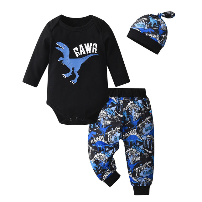 Baby Boy Dinosaur Romper Clothes Set