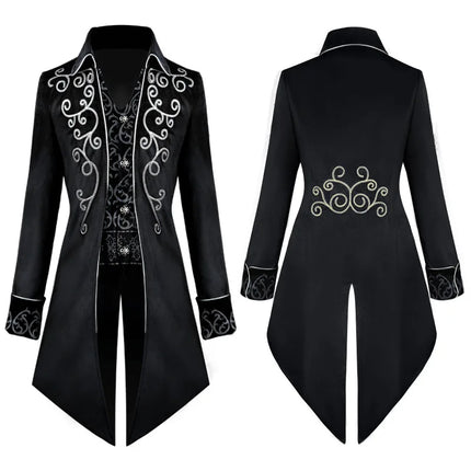 Men Medieval Tuxedo Steampunk Vintage Prince Costume