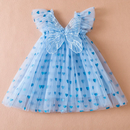 Baby Girl Summer Heart Fashion Birthday Party Dress
